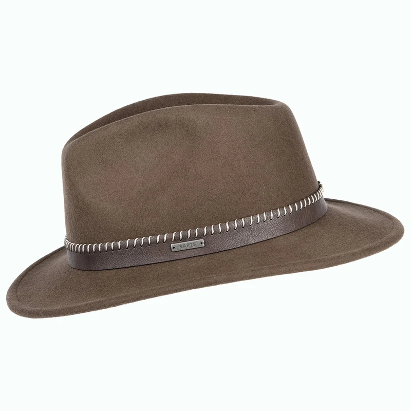 Chapeau Fedora en Laine Feutrée Oaklyn marron BARTS