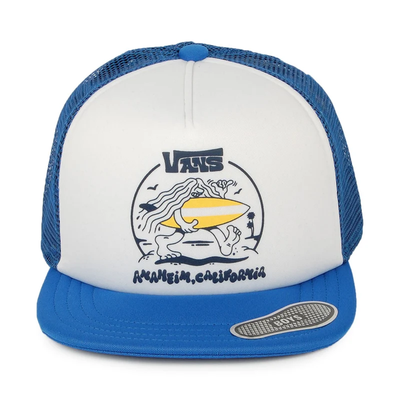 Casquette Trucker Enfant Where's The Beach blanc-bleu roi VANS