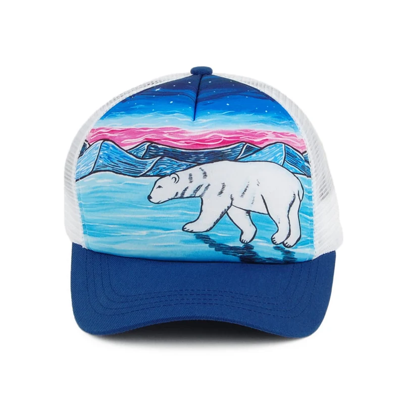 Casquette Trucker Artist Series Polar Bear bleu marine mélangé SUNDAY AFTERNOONS
