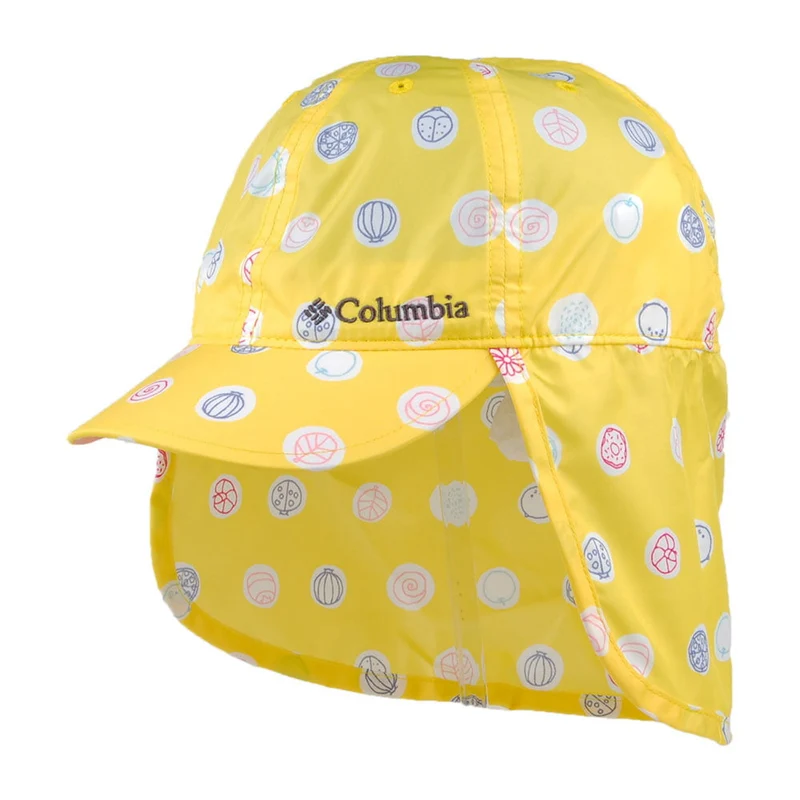 Casquette Saharienne Enfant Cachalot II Buttercup Polka jaune COLUMBIA