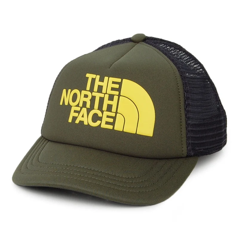 Casquette Trucker Enfant Logo olive-jaune THE NORTH FACE