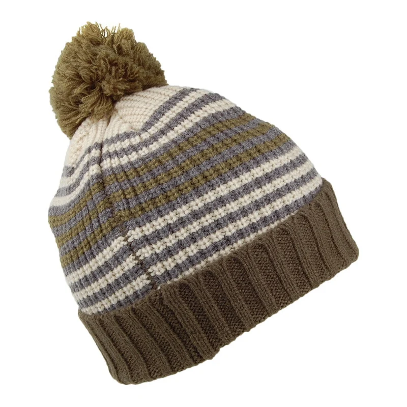 Bonnet à Pompon Enfant Lines vert-crème O'NEILL