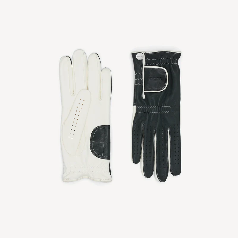 Gants de golf pour hommes - Verts et blancs