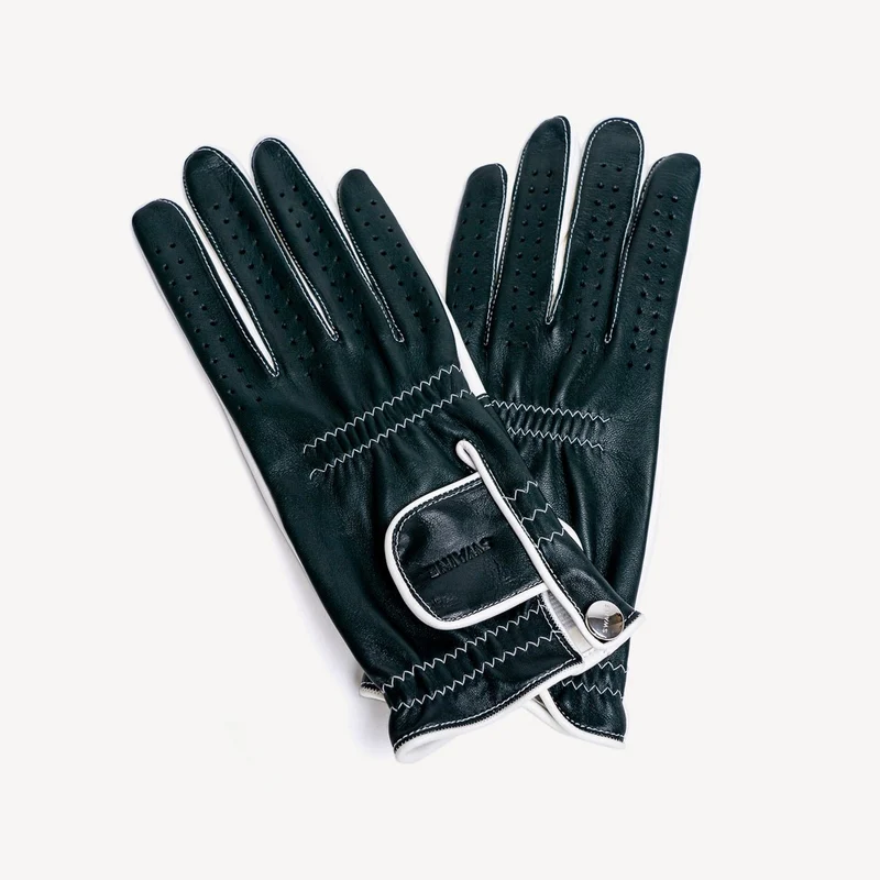 Gants de golf pour hommes - Verts et blancs