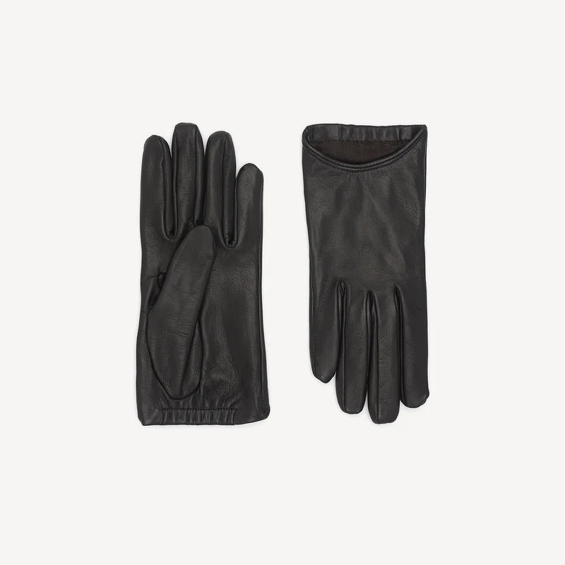 Gants en cuir pour femme - Noir