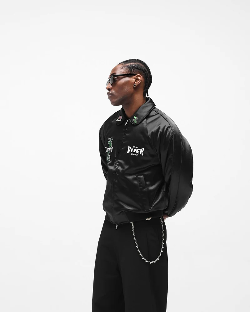 Represent x Viper Souvenir Jacket - Jet Black