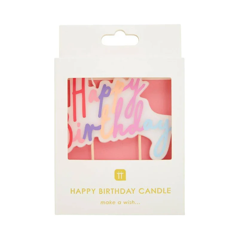Bougie Happy Birthday
