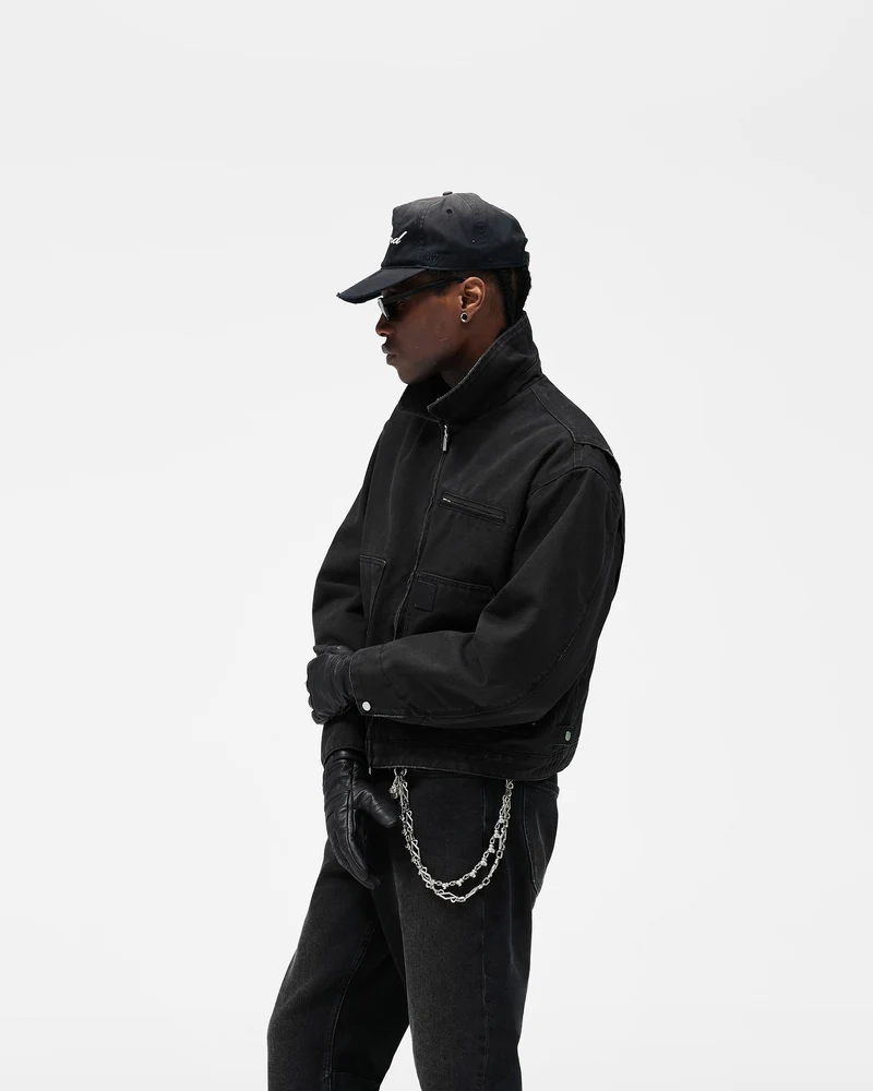 Heaton Workwear Jacket - Washed Black
