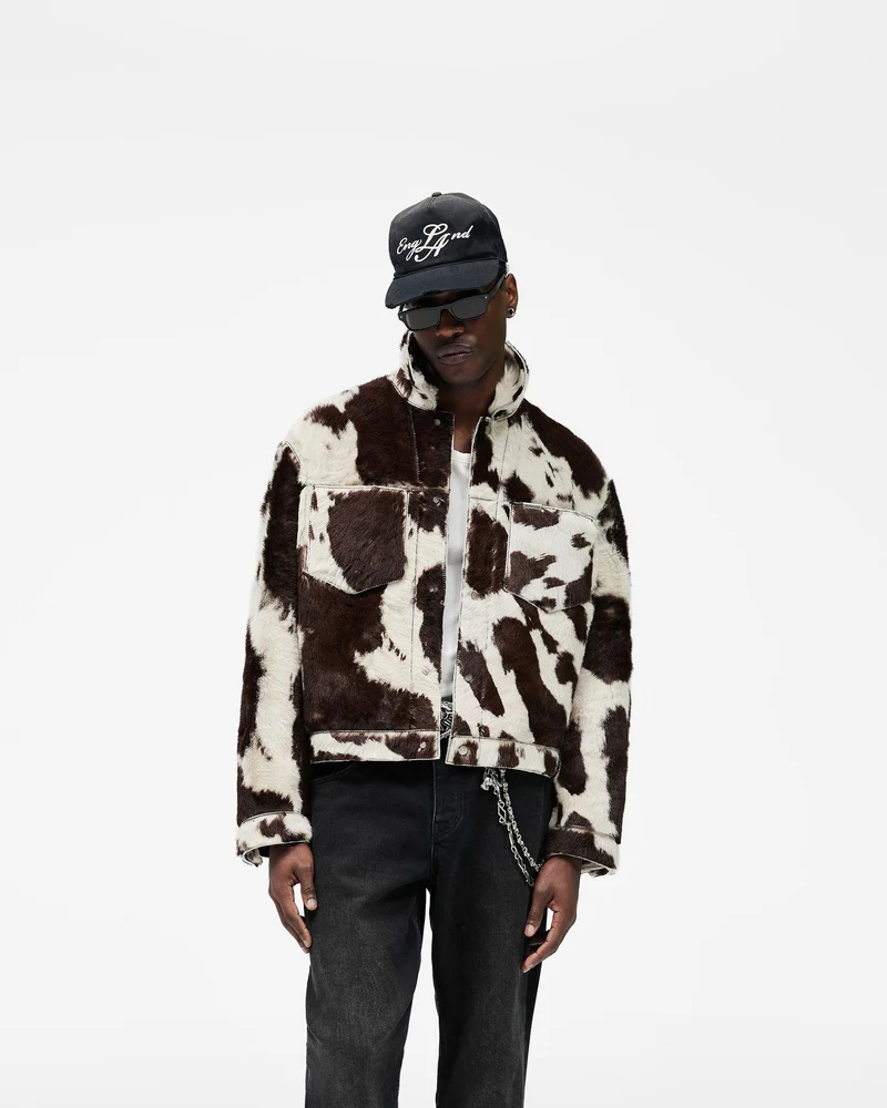 Cowhide Trucker Jacket - Multi