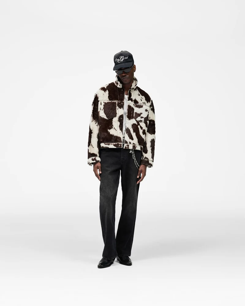 Cowhide Trucker Jacket - Multi