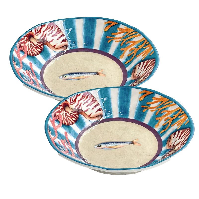 Assiette creuse mélamine Ø 21 cm - Litorale