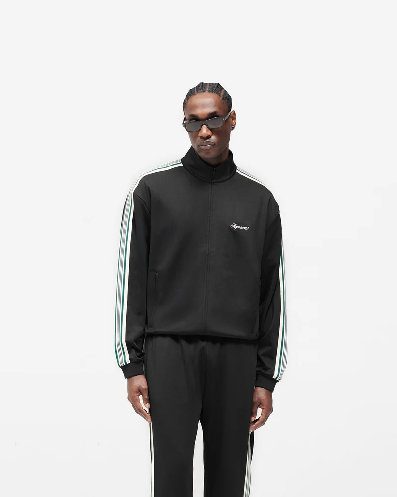 Taped Track Jacket - Jet Black