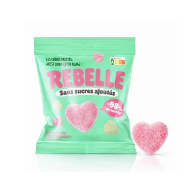 Bonbons cœurs Fluffy sans sucre