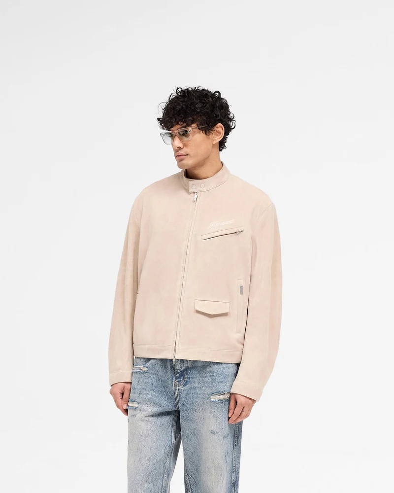 Overdrive Suede Jacket - Beige