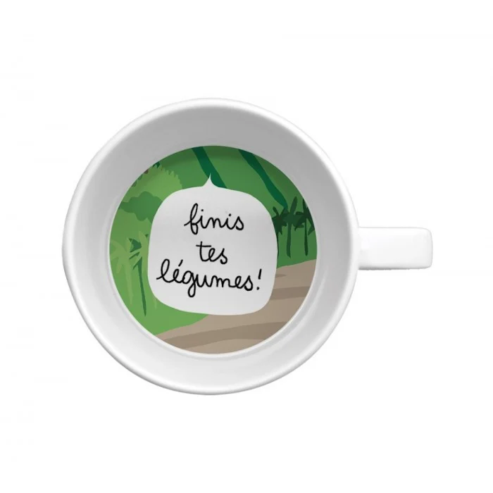 Petit Jour Mug - Les Dinosaures "Finis tes légumes"