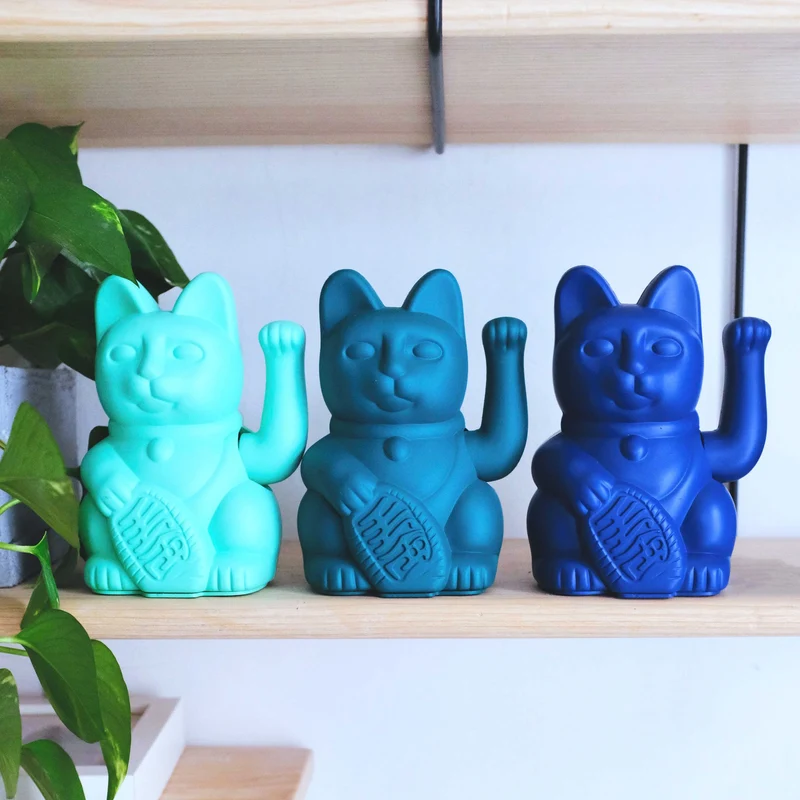 Lucky Cat - bleu marine