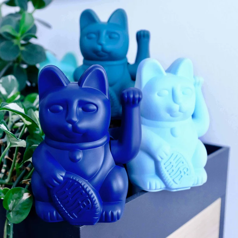 Lucky Cat - bleu marine