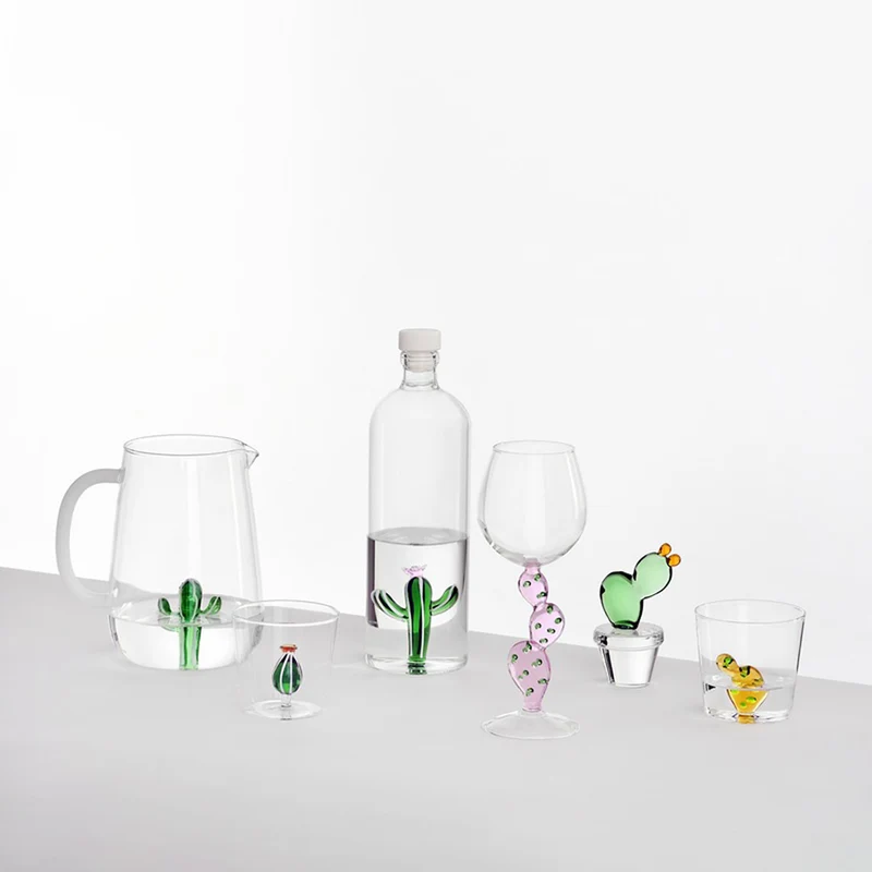Ichendorf Verre - Cactus à Fleur Rose