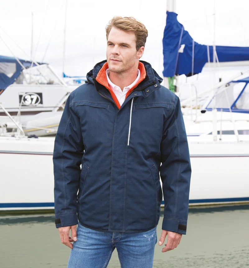 Parka robuste "effet denim"