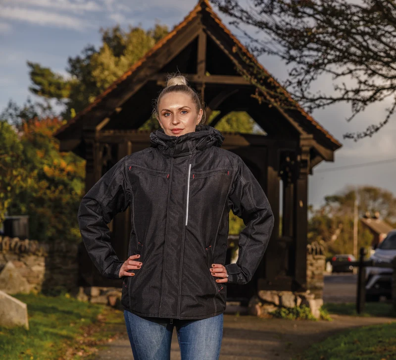 Parka robuste "effet denim"