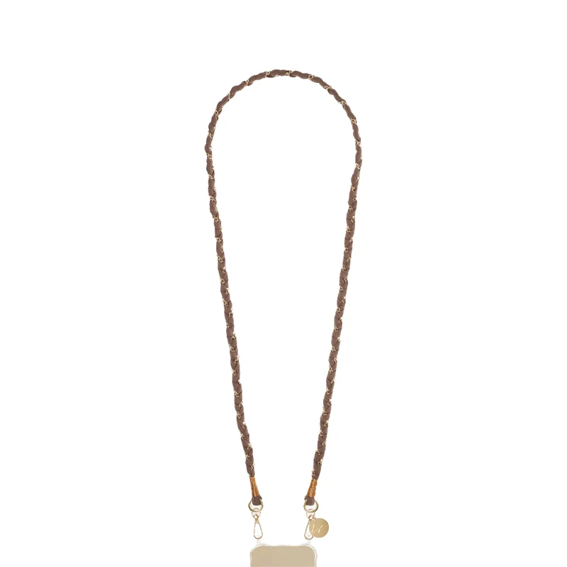 Chaine de Téléphone Doha - Marron doré