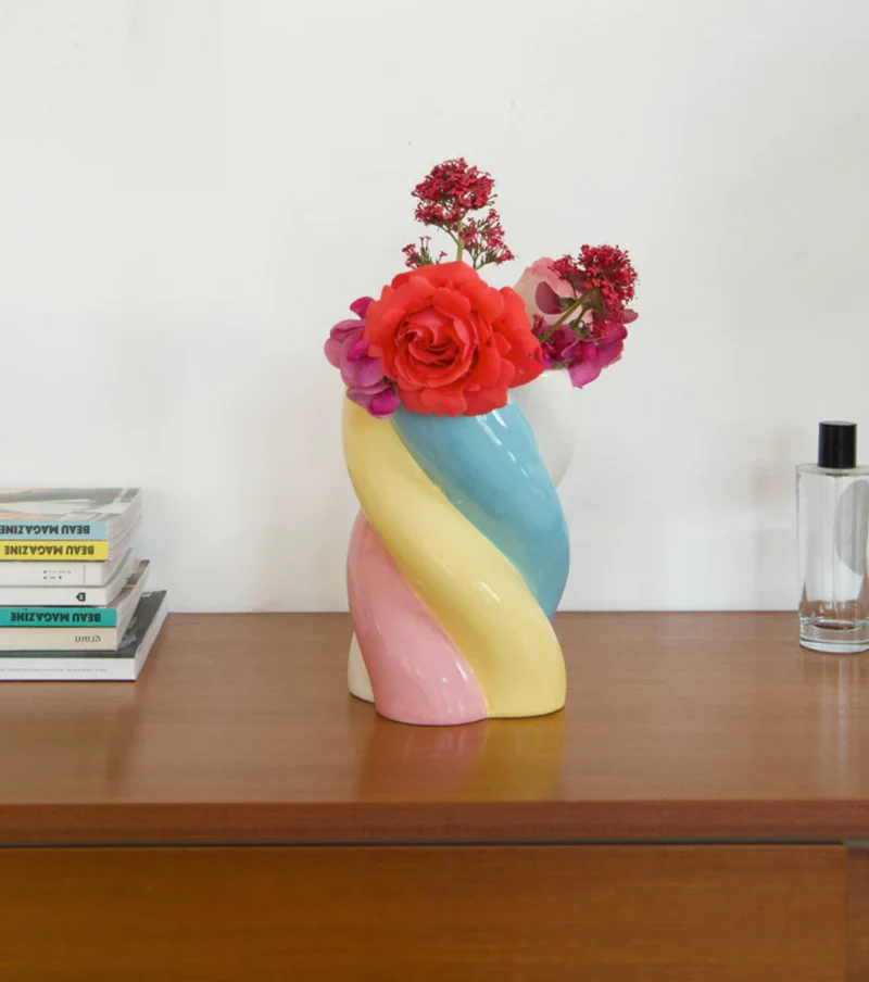 Vase candy marshmallow