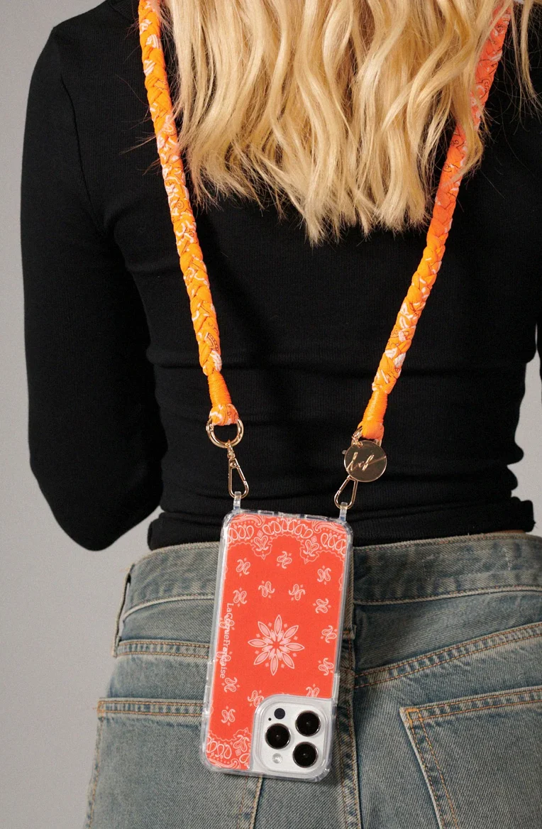 Chaîne de Téléphone Della - Orange fluo