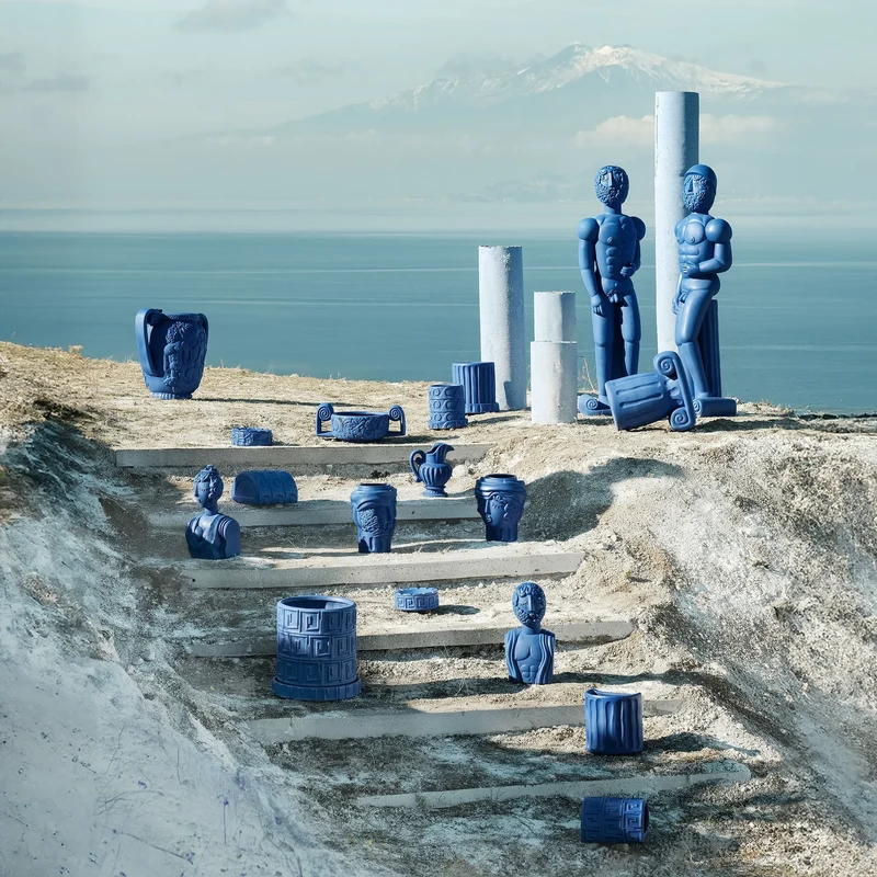 Seletti Cendrier - Bleu