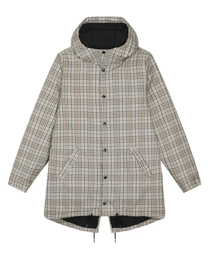 Veste parka unisexe matelassée en tweed à carreaux - Padded Parker Tweed