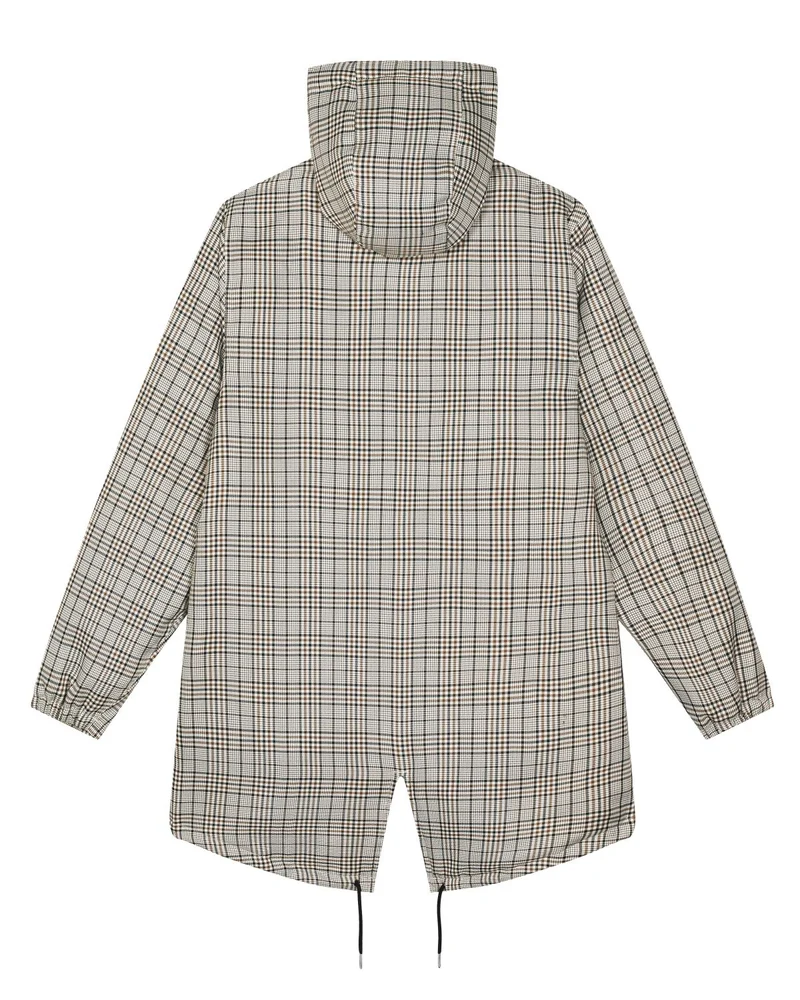 Veste parka unisexe matelassée en tweed à carreaux - Padded Parker Tweed