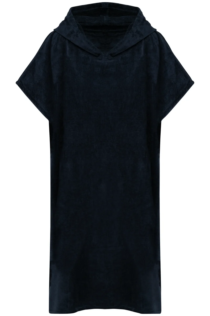 Poncho éponge à capuche unisexe