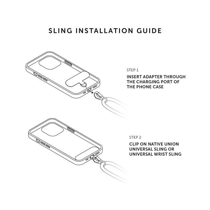 Native Union bandoulière de téléphone city sling - grès