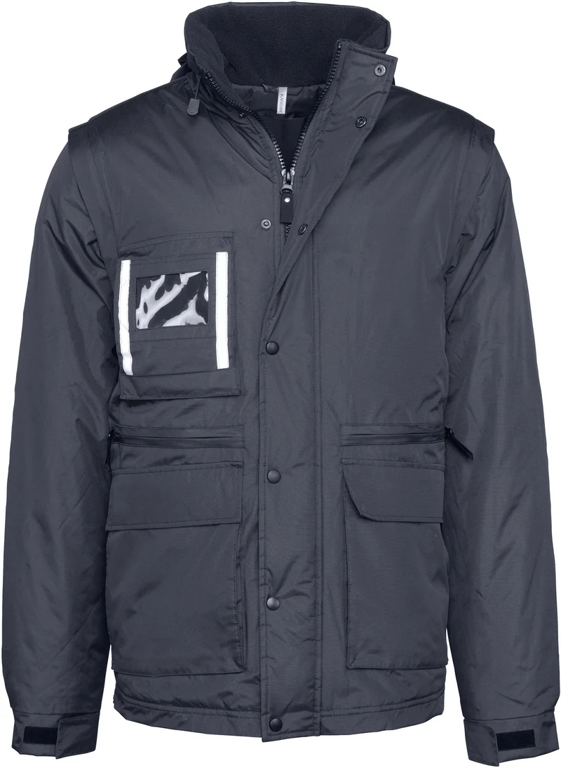 Parka workwear manches amovibles homme