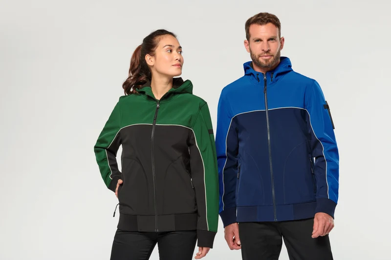 Veste softshell 3 couches bicolore BIONIC-FINISH® ECO unisexe
