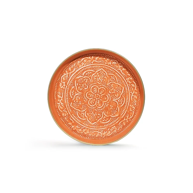 Plateau Berbère Ø 35 cm - terracotta