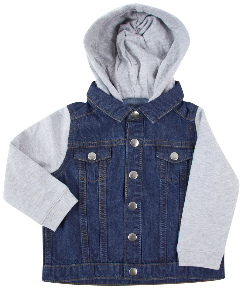 Veste en jean à capuche enfant
