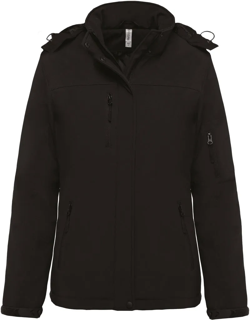 Parka softshell doublée capuche femme