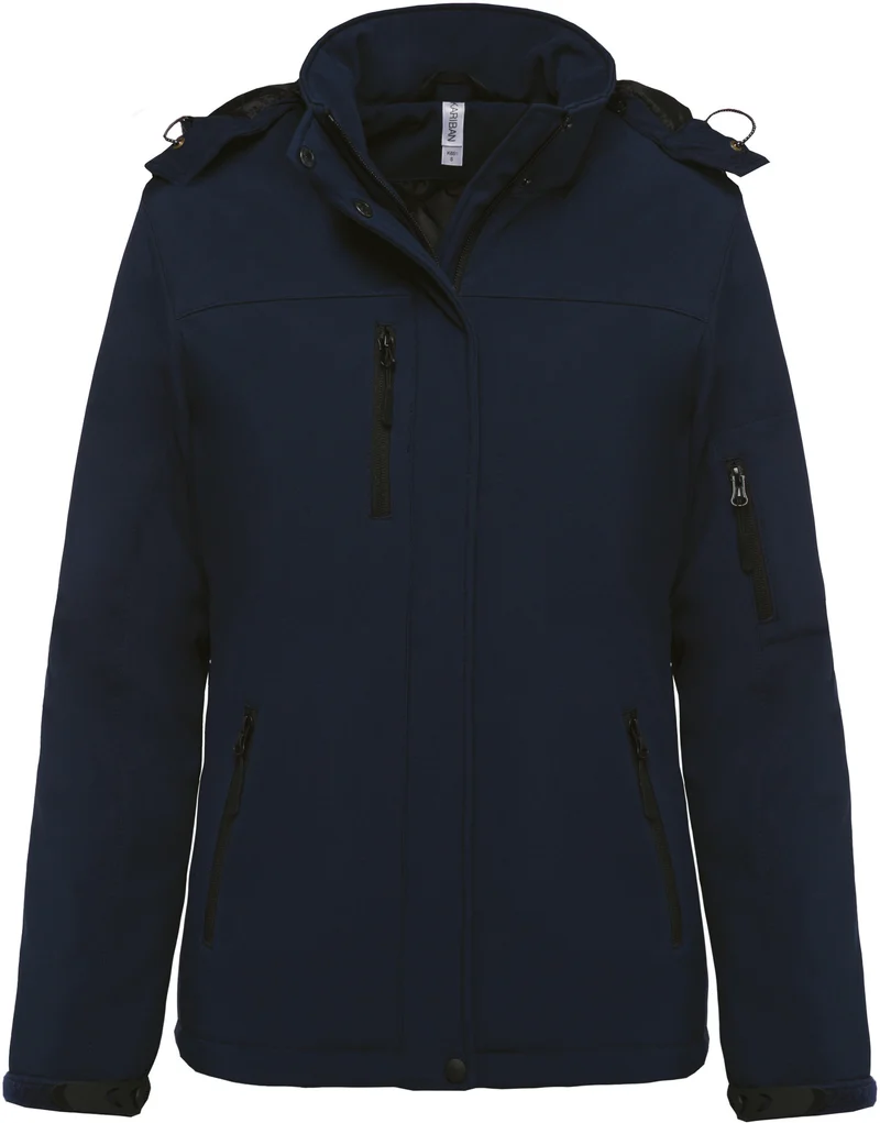 Parka softshell doublée capuche femme
