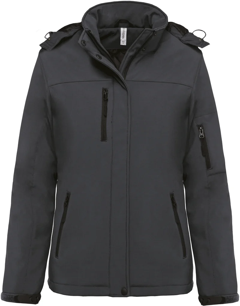 Parka softshell doublée capuche femme