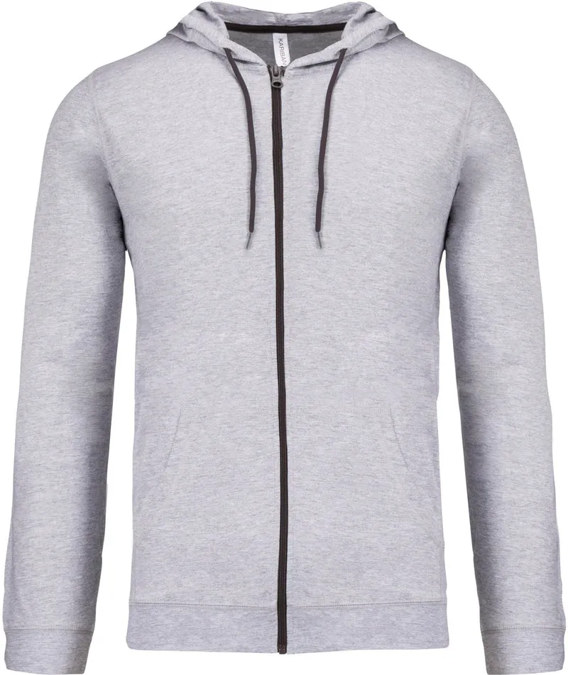 Veste coton légère à capuche