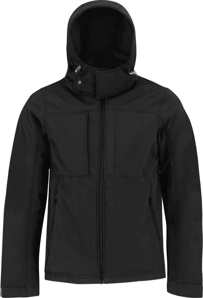 VESTE SOFTSHELL CAPUCHE HOMME