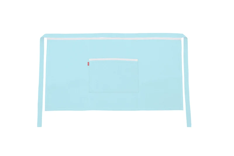 TABLIER COURT TURQUOISE CLAIR
