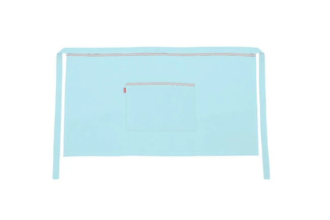 TABLIER COURT TURQUOISE CLAIR