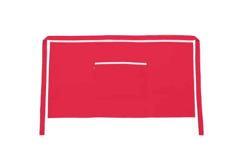TABLIER COURT ROUGE CORAIL