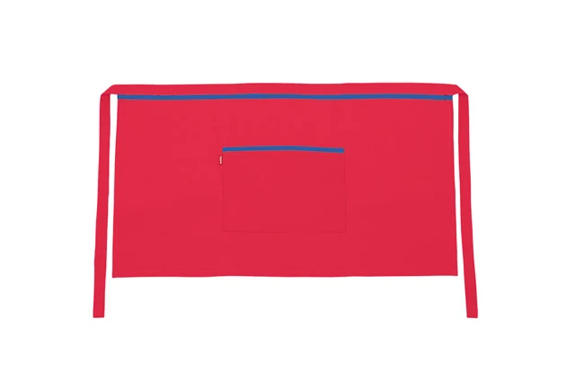 TABLIER COURT ROUGE CORAIL