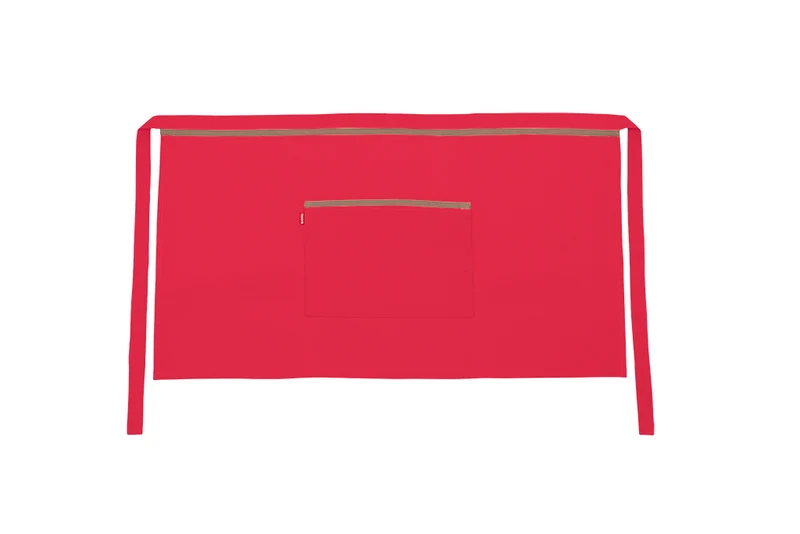 TABLIER COURT ROUGE CORAIL
