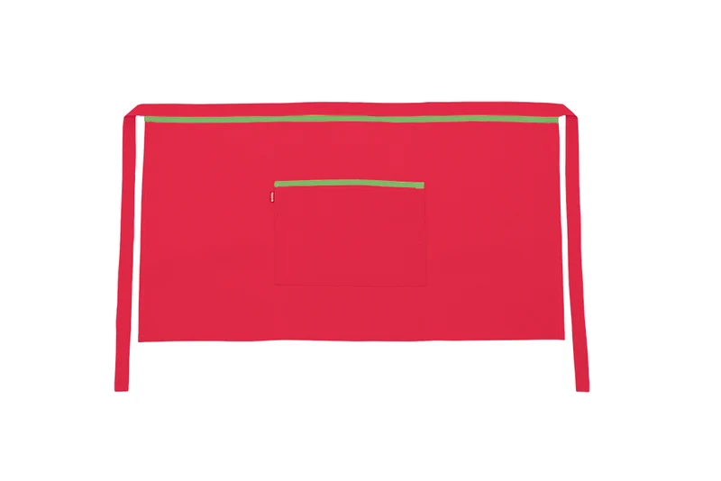 TABLIER COURT ROUGE CORAIL