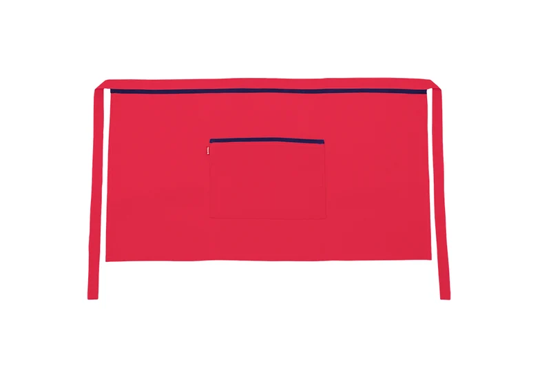 TABLIER COURT ROUGE CORAIL