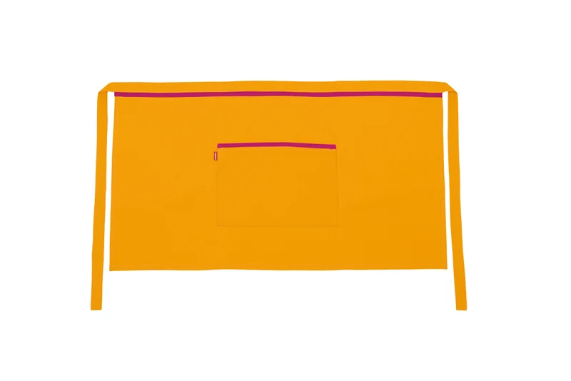 TABLIER COURT ORANGE FLUO