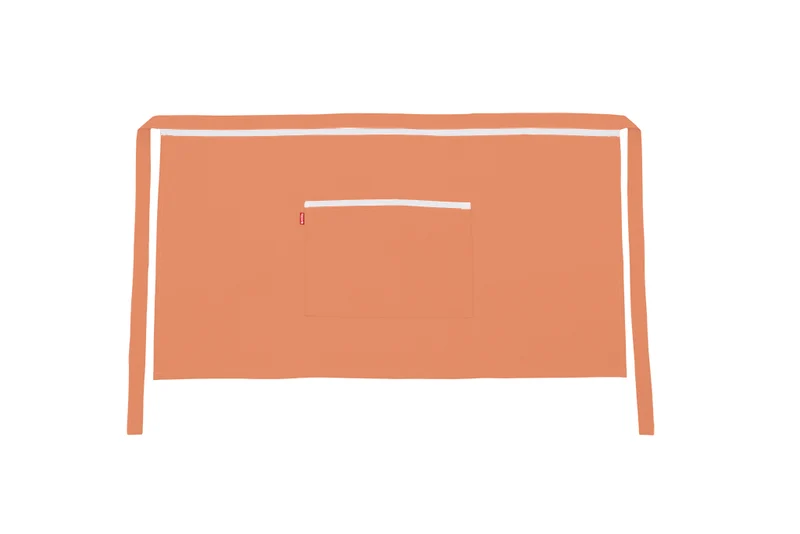 TABLIER COURT ORANGE CLAIR